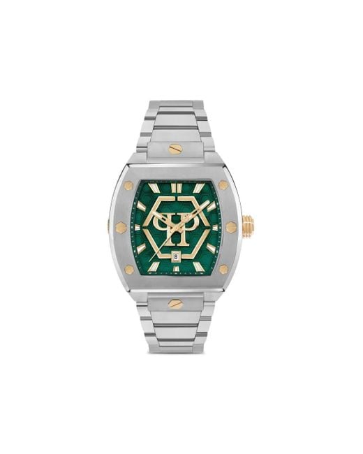 Philipp Plein Green The Hexagon Phantom 44Mm for men