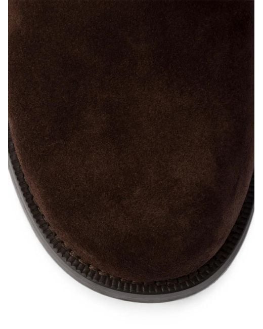 Prada Black Suede Mid-Calf Boots