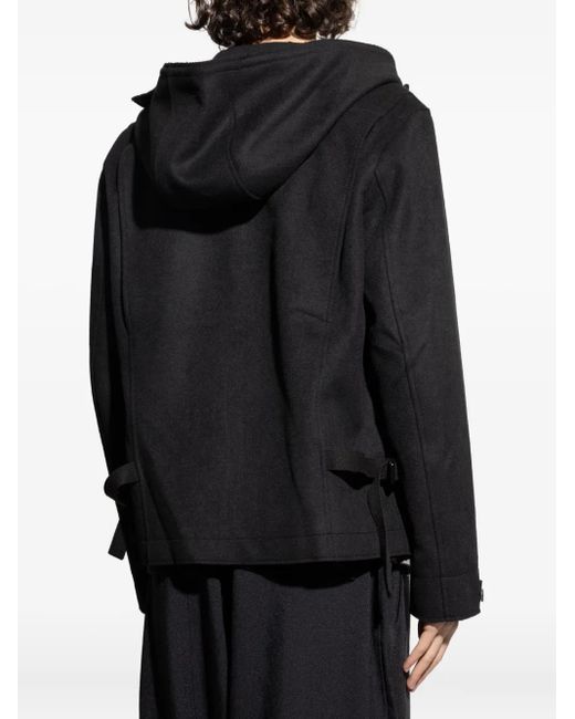 Chaqueta con cremallera y capucha Y-3 de hombre de color Black