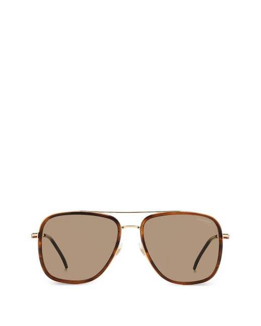 Carrera Brown Pilot-Frame Sunglasses