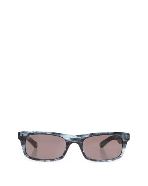Balenciaga Blue Soho Rectangle-Frame Sunglasses for men