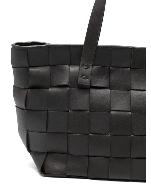 P.A.R.O.S.H. Black Sac Cabas En Cuir