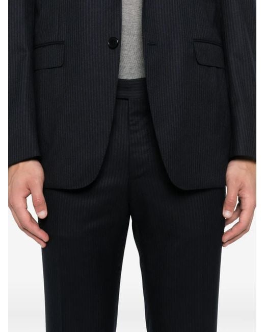 Canali Black Pinstripe Suit for men