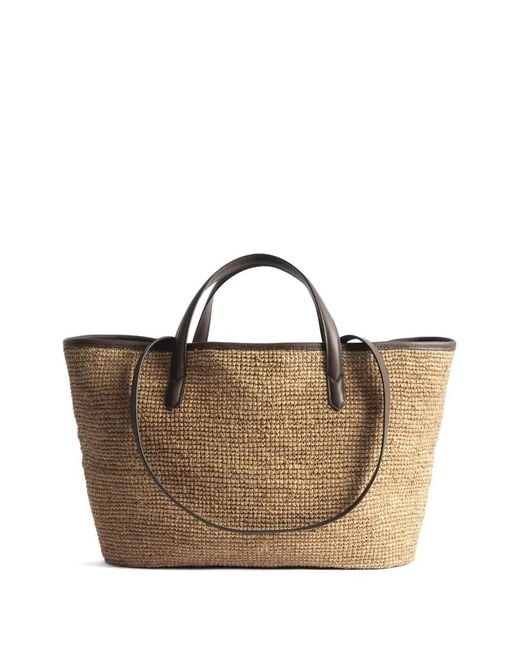 Zadig & Voltaire Brown Wings Raffia Tote Bag