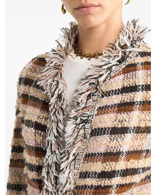 Etro Natural Grid-Motif Jacket