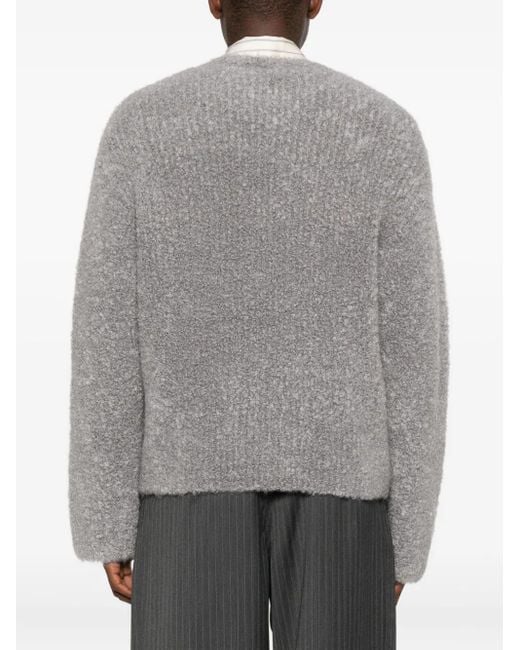 Séfr Gray Crew-Neck Sweater for men