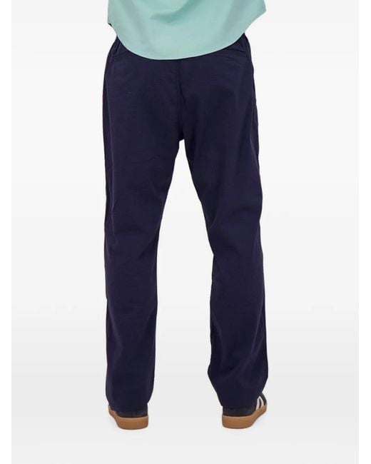 Polo Ralph Lauren Blue Seersucker-Texture Button-Fastening Trousers for men