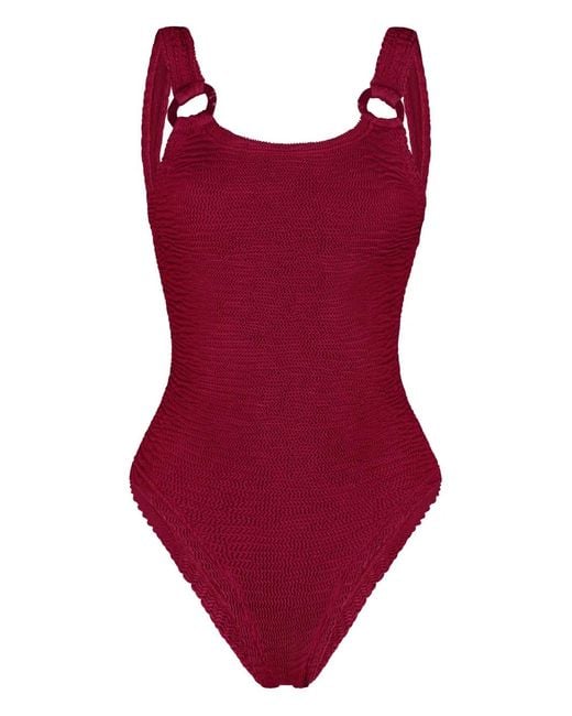 Paramidonna Red Sophia Ring Detail Swimsuit