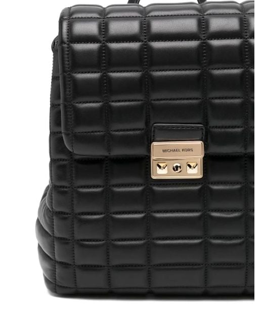 Michael Kors Black Logo-Plaque Backpack