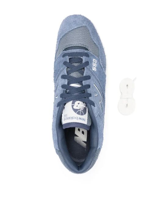 New Balance Blue 550 Suede Sneakers for men
