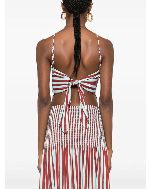 Simon Miller Red Tie-Detail Top