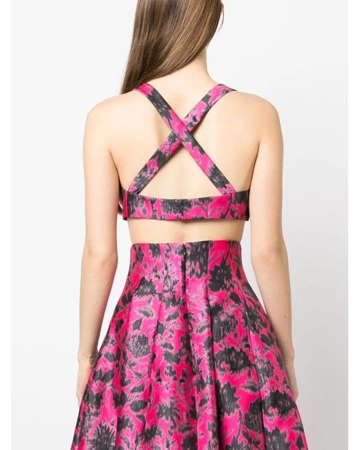 Philosophy Di Lorenzo Serafini Pink Bralet Mit Print