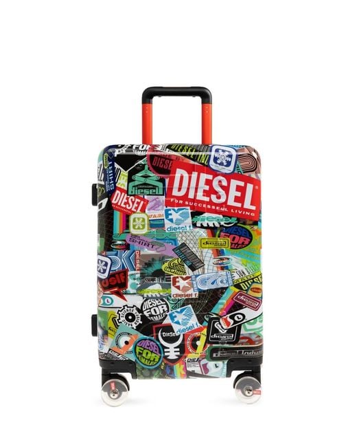 DIESEL White Small Sticker-Print Trolley