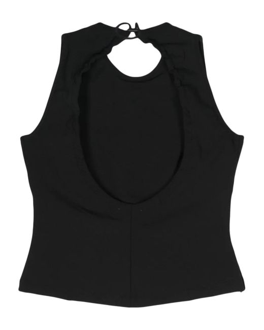 Sunnei Black Buco Cut-Out Detailing Top