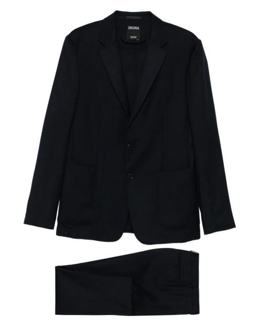 Zegna Anzüge mit aufgesetzter Tasche in Black für Herren