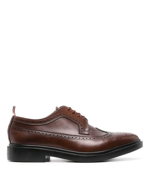 Thom Browne Brown Longwing Round-toe Brogues for men