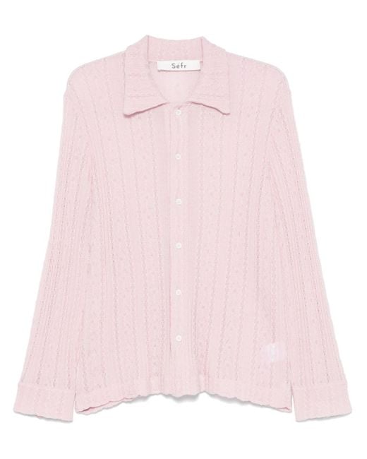 Séfr Pink Riku Shirt for men