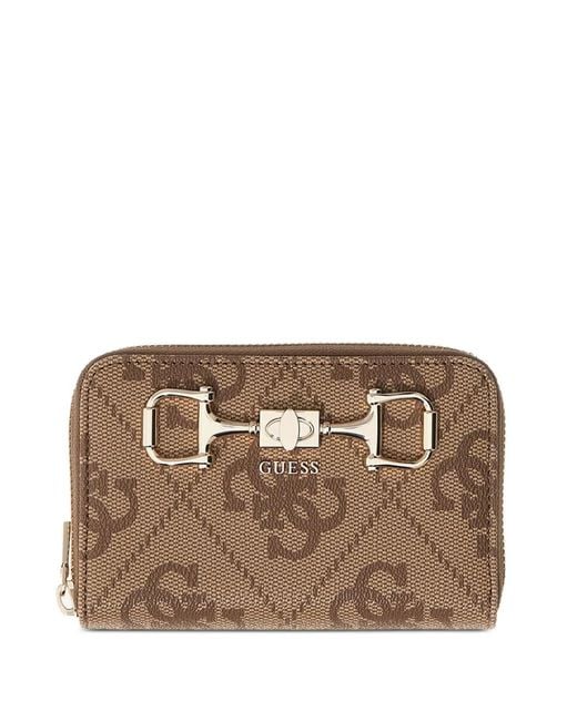 Guess Brown Portefeuille Janie Médium