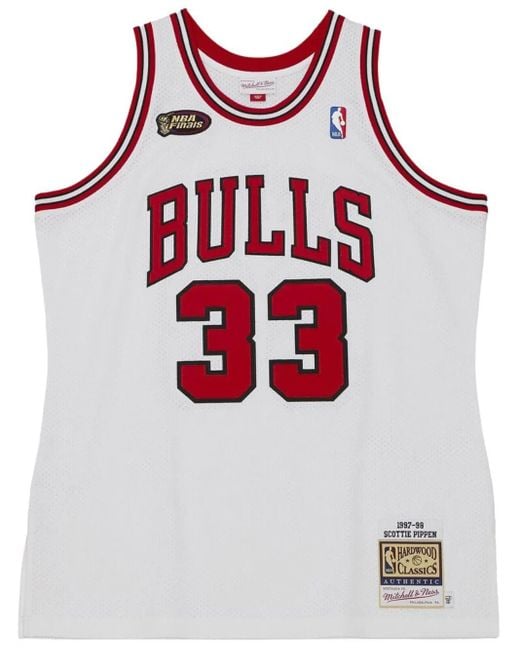 メンズ Mitchell & Ness Nba Chicago Bulls 1997 Scottie Pippen トップ Red
