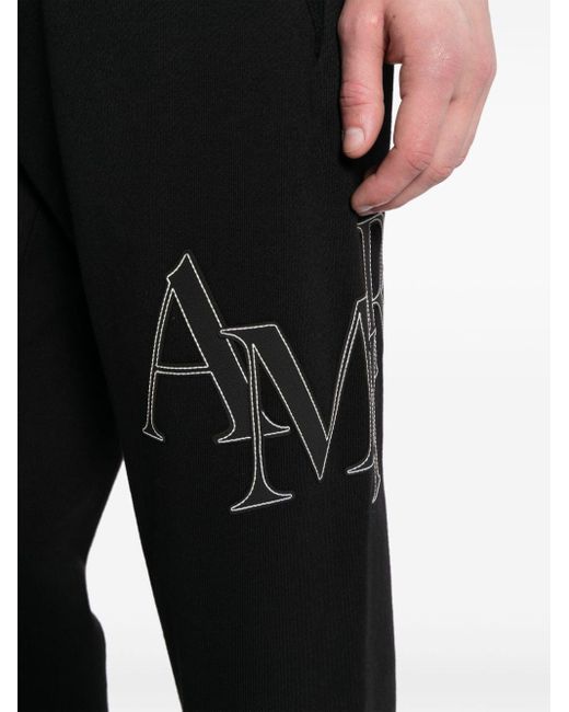 Pantalon de jogging à logo brodé Amiri pour homme en coloris Black