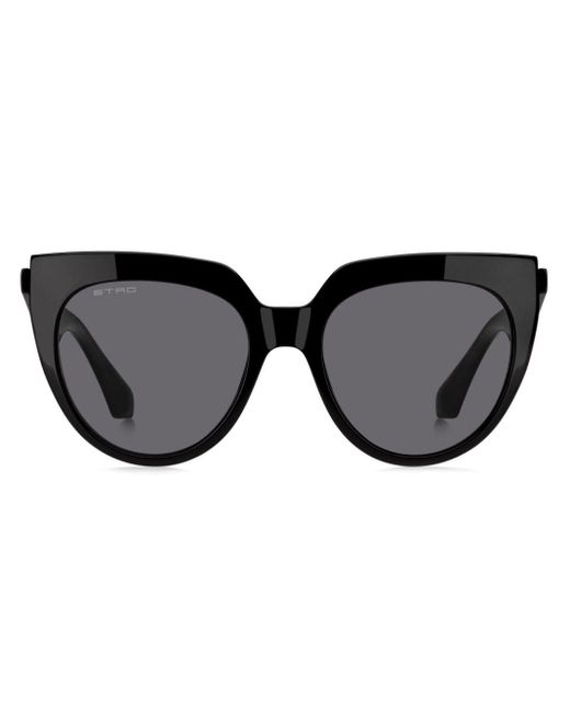 Etro Black Tailoring Cat-eye Sunglasses