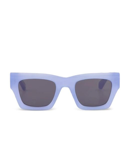 Off-White c/o Virgil Abloh Blue Davie Square-Frame Sunglasses for men