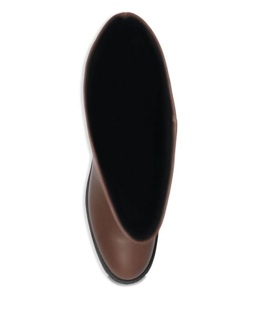 COACH Brown Zip Leather Boots