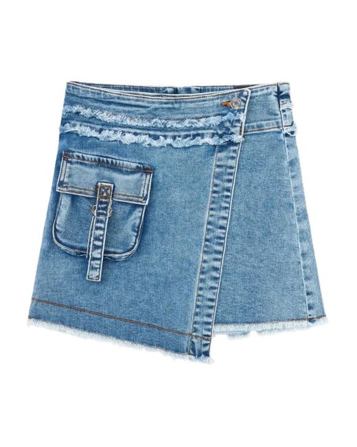 RTA Dalilah Mini Skirt Blue