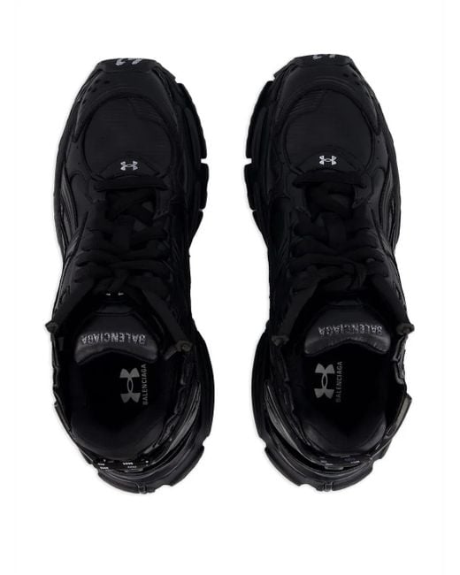 Balenciaga Black X Under Armour Runner Chunky-sole Sneakers for men