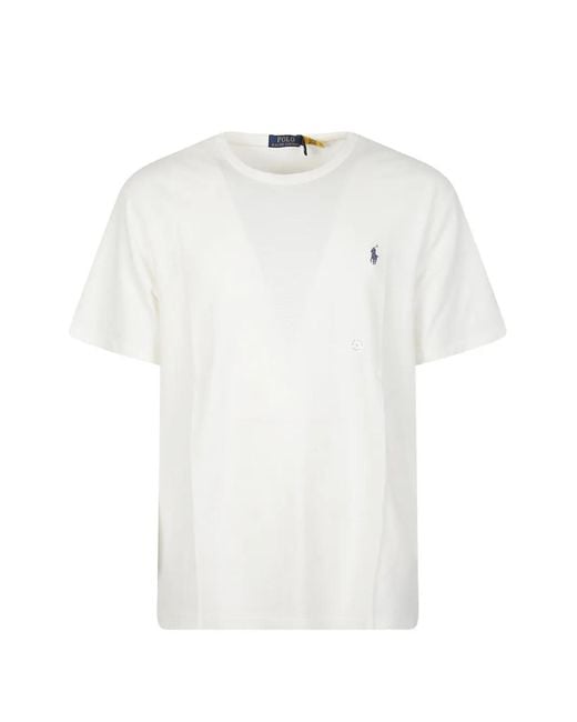 Polo Ralph Lauren White Short Sleeves Classic Pocket T-Shirt for men