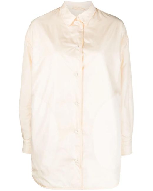 Aspesi White Classic-Collar Long-Sleeve Shirt