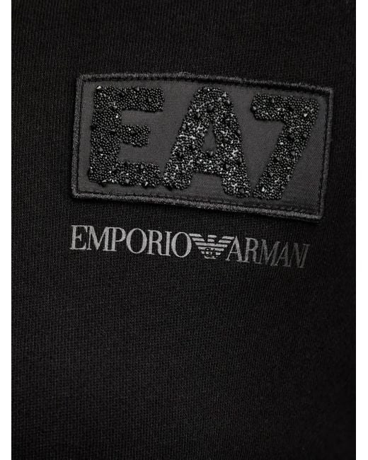 EA7 Black Sweatshirt mit EA7-Logo