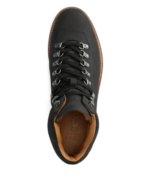 Polo Ralph Lauren Black Alpine Lace-Up Boots for men