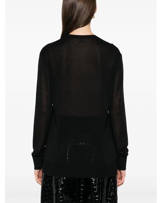 Totême  Long-sleeved T-shirt Black
