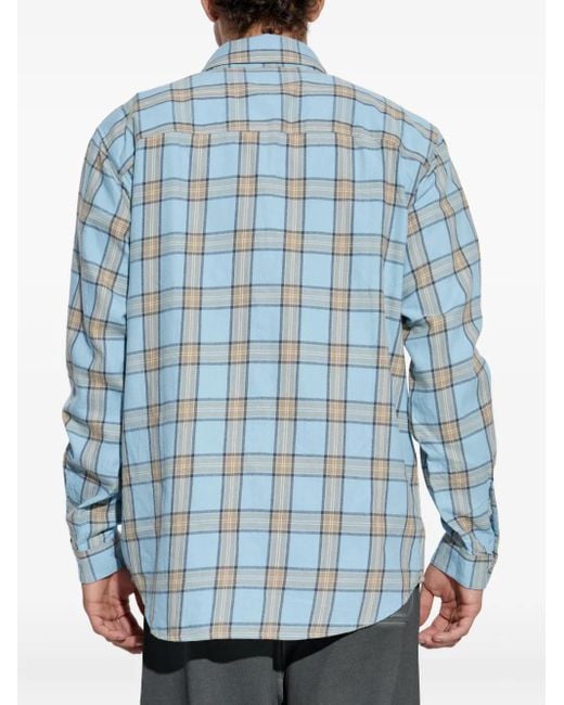 メンズ DIESEL S-simply-ajfi チェック シャツ Blue