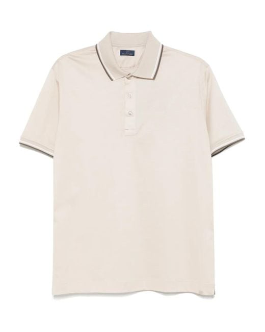 Paul & Shark White Cotton Polo Shirt for men
