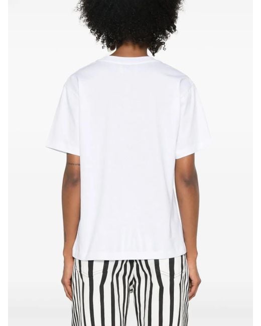 Moschino White Cotton T-Shirt