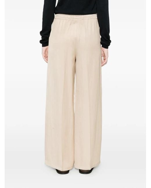 Marella White Pantalon À Lien De Resserrage