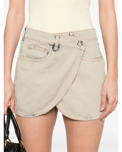 Coperni Natural Klassischer Jeans-Minirock
