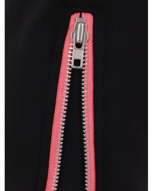 Comme des Garçons Blue Wool Zip-Detail Trousers for men