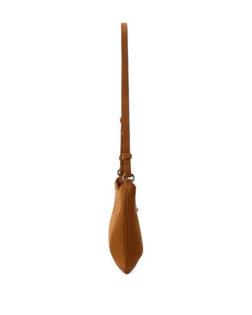 Palm Angels Brown Giorgina Suede Shoulder Bag