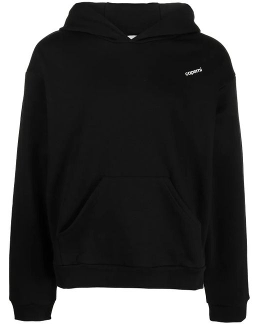 Coperni Black Logo-Print Jersey Hoodie for men