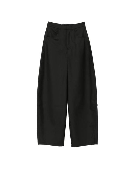 Séfr Black Soline Wide-Leg Trousers