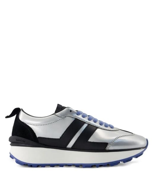 Lanvin Black Bumpr Smooth Sneakers