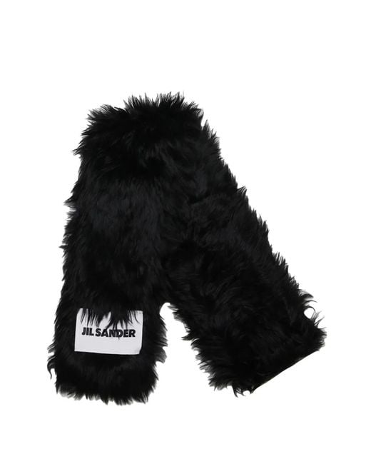 Sciarpa Con Etichetta di Jil Sander in Black
