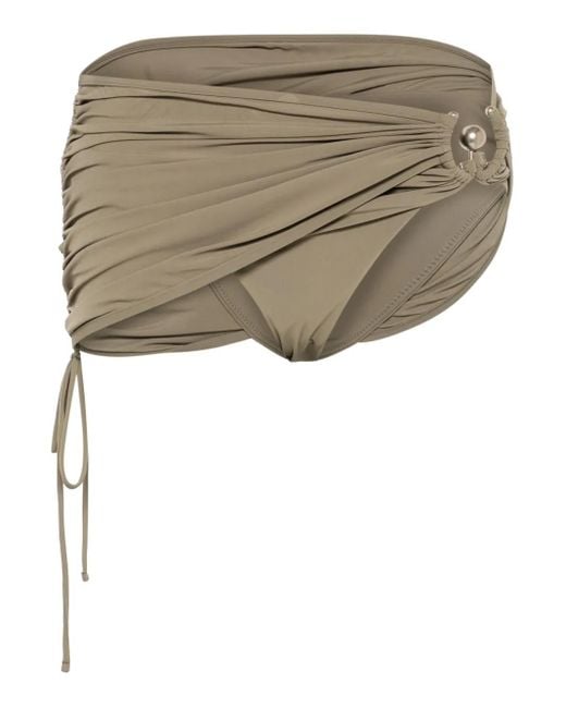 Christopher Esber Green Ruched Bikini Bottom