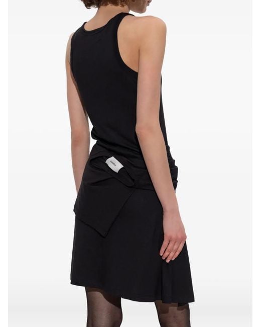 Coperni Mini-Jurk Met Gestrikte Voorkant in het Black