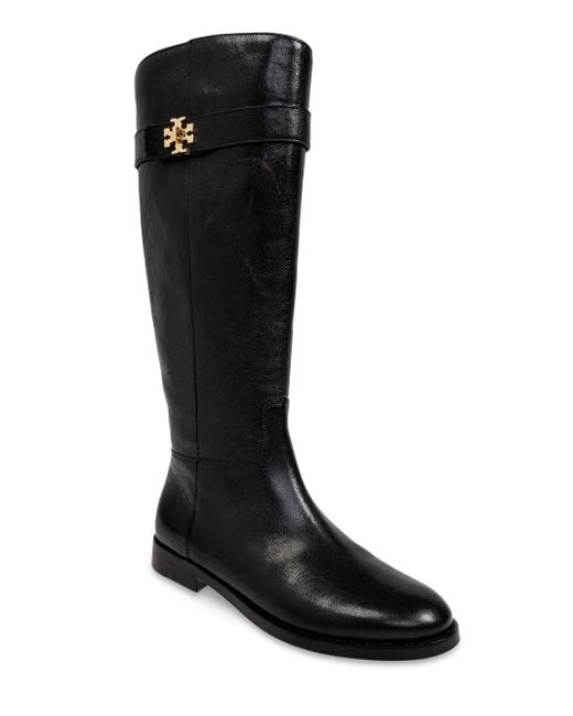 Tory Burch Black T Lock Riding Boot For Equest