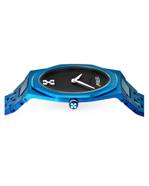 Off-White c/o Virgil Abloh Blue On Time Arrow 39Mm Watch for men
