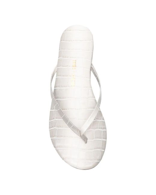 TKEES White X Apropos Lily Flat Sandals
